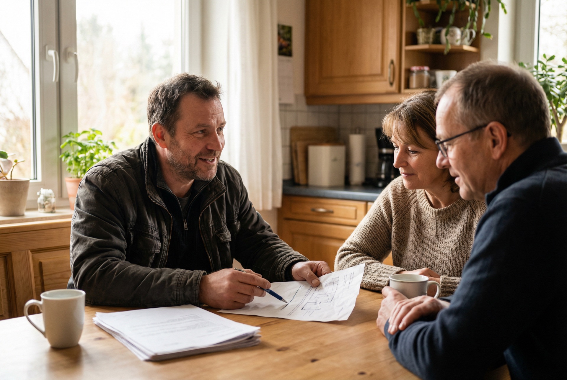 Angebotsvergleich: Zwei PV-Angebote werden gemeinsam durchgegangen
